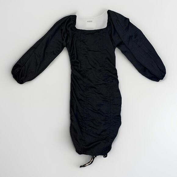 Fiestar Black Puff Sleeve Mini Dress Women’s Size S – Square Neck - Picture 1 of 7